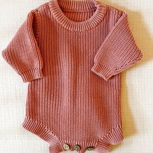 Knit Romper Bodysuit (Worn Once)